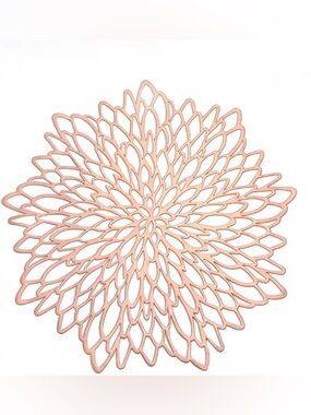 Rose Gold Floral Placemats 
set of 10